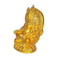 Brass Lord Kuber Idol Statue of Wealth Kubera Sculpture Golden Height 5.5 Inches