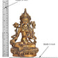 Brass Tara Devi Statue - Green Tara for Worship, Meditation Spaces, for Home Decor and Office, or as a Thoughtful Spiritual Gift. Height 8 Inch