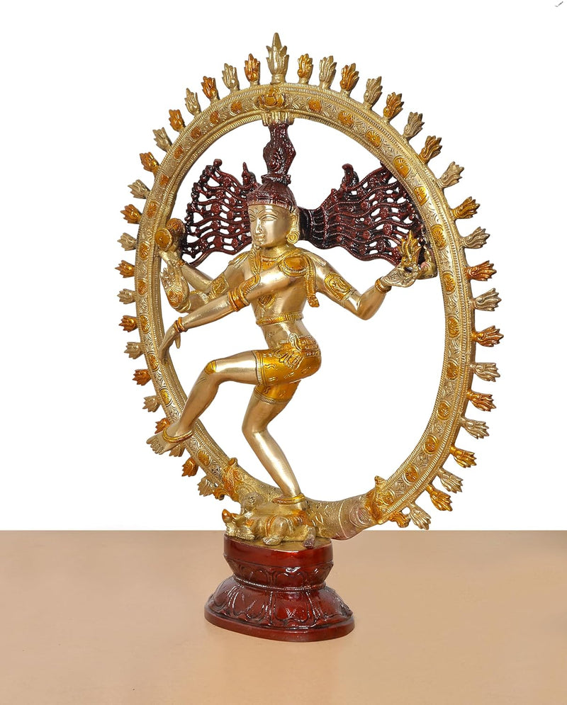 Brass Natraj Lord Shiva Dancing Idol (Height: 20 inch)