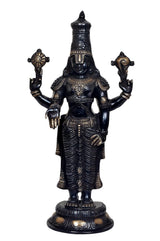 Brass Venkateswara Tirupati Balaji Statue (Height: 17.5 inches)