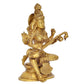 Brass Maa Saraswati Statue - Handcrafted Hindu Goddess Saraswati Idol for Home Decor and Pooja (Height 8 Inch)