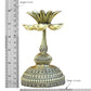 Bronze Lotus Oil Lamp Diya for Home Decor Room Office Diwali Pooja Gift Decoration Showpiece (Height 6 Inch)