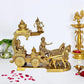 Brass Arujana Ratha Statue Idol for Home Decor Temple | Diwali | Height : 14 Inches