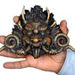 Brass Cheepu Mask For Home Decor | Wall Hanging | Height : 5 Inches