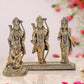 Bronze Ram Darbar with Sita Lakshman Hanuman Bronze Finish Statue, for Home Decor Pooja Mandir (Height 6 inch)