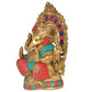 Brass Lord Ganesha Idol Ganesh Statue Decorative Sculpture for Home Decor Office Mandir Pooja Showpiece (Height 8 Inch)