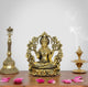 Bronze Lakshmi Laxmi Statue Idol Murti for Home Temple Office Mandir, (Height: 4 Inch)