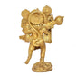 Brass Hanuman Carries Ram ji and Lakshman on His Shoulders Handcrafted Spiritual Decor for Home and Office Decor (Height 8 Inch)