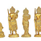 Brass Ram Darabar Statue Idol for Home Decor Temple | Diwali | Height : 6.5 Inches | Pack of 4