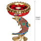 Brass Urli Bowl On The Fish Ethnic Design Urli Pot for Home Decor Floating Flowers Candle Lamps Temple Room Traditional Diwali Decoration Gift (Height: 11 Inch)