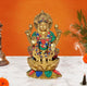 AONA Brass Goddess Lakshmi Idol Sitting On Lotus