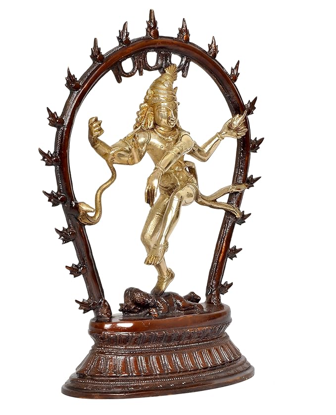 Brass Natraj Lord Shiva Dancing Natraj Brassl Idol Statues Height: 12 inch