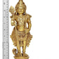 Brass Standing Lord Kartikeya Murugan Murti for Home Decor Pooja Mandir Decorative Showpiece Brass Murti (Height 11 Inch)