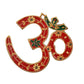 Brass OM Wall Hanging Sculpture, Vastu, Goodluck, Wall Decoration Multicolor in Brass (Height: 7 Inch)