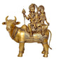 Brass Shiv Parivar Shiva Family Idol Family Sitting On Nandi Home Decor Height 26 Inch