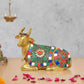 Brass Shiva Seated Nandi (Height: 5.5 Inch)