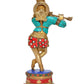 Brass Krishna Playing Flute Idol Statue Sculpture for Home Mandir Pooja Decor Temple Gift (Height 11.5 inch)