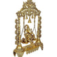 Brass Ganesha Swing Statue Idol with Bells for Home Decor | Height : 27 Inches | Weight : 17 KG (Golden)