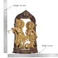 Brass Radha Krishna Idol Statue On Artistic Frame for Home Decor and Pooja Mandir Temple Office Decor (Height 14 Inch)