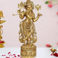 Brass Standing Lord Krishna Statue Playing Flute Sculpture for Home Office Temple Gift Showpiece, (Height 32 Inch)