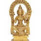 Brass Goddess Rajarajeshvari Idols, Tripura Sundari Murti, Lalita Devi, Rajarajeshwari Sculpture, Raj Rajeshvari Statue,(Height : 10.5 inch)