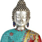 Lord Buddha Bust Statue Idol - (Brass Height 11")