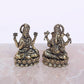 Super Fine Brass Lakshmi Ganesha Idol Laxmi Ganesh Diwali Pooja Gift Decoration Showpiece (Height 2 Inch)