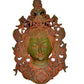 Brass Tibetan Buddha Brass Statue Mask Temple | Height : 12 Inches | Wall Hanging Mask