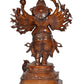 Brass Vira Ganesha with 16 Sixteen Hands Mudra in Brass Statue Hindu Deity Statue for Home Temple (Height : 23 inch)