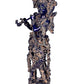 Brass Lord Krishna Idol Figurine (Height: 14 inches) Blue