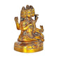 Dattatreya Idol Religious Statue Sitting Statue in Brass (Height 4.5 Inch)