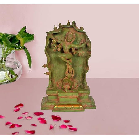 Brass Gajasura Samhara - Shiva Idol (Height: 10 Inches)
