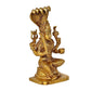 Brass Idol of Durga Mariamman Devi Height 8 inches