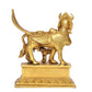 Brass Kamadhenu Cow with Wings | for Pooja Home Decor Mandir | (Height 7 Inch)