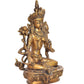 Brass Tara Devi Statue - Green Tara for Worship, Meditation Spaces, for Home Decor and Office, or as a Thoughtful Spiritual Gift. Height 8 Inch