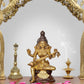 Brass Maa Saraswati Statue Handcrafted Hindu Goddess Saraswati Idol for Home Decor and Pooja Statue (Height 8 Inch)