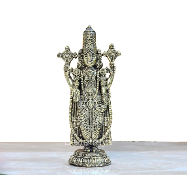 Superfine Brass Lord Tirupati Bala Ji Idol Statue for Home Temple Office Figurine Showpiece (Height 6.5 Inch) Entryway Setting