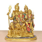 Brass Shiv Parivar Idol (Height 12 Inch)