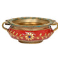 Brass Elegant Brass Urli - Decorative Traditional Decor Bowl for Weddings, Diwali, and Home Garden Entrance Decor (Height 2 Inch)