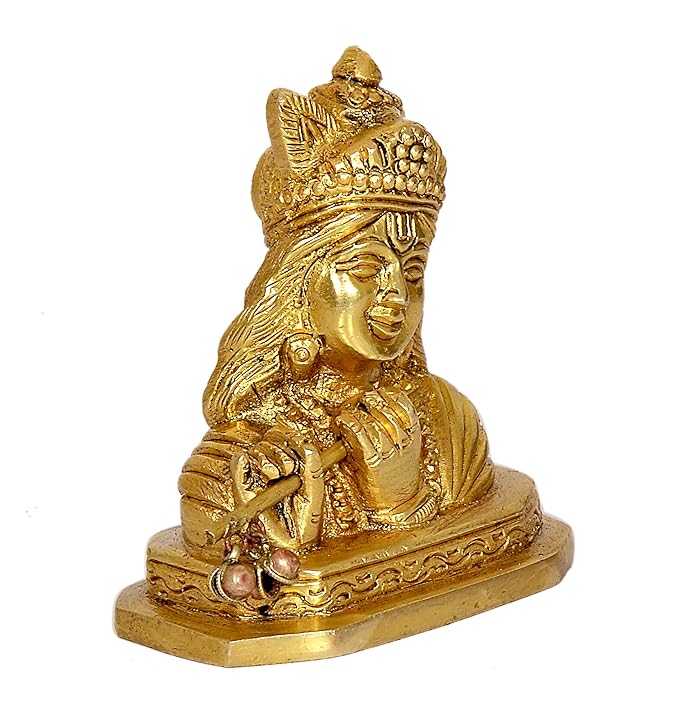 Idol Krishna for mandir Temple Statue Showpiece, Height 3.5" Inches