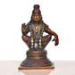 Brass Seated Lord Swami Ayyappan Ayyappa Statue Idol for Home Decor Pooja Mandir Decorative Showpiece (Height 5 Inch)