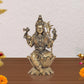 Bronze Goddess Rajarajeshvari Idols Sitting on Lutos,Tripura Sundari Murti, Lalita Devi, Rajarajeshwari Sculpture, Raj Rajeshvari Statue,(Height : 4 inch)