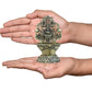 Bronze Lakshmi Laxmi Diya Oil Lamp for Diwali Pooja Gift Decoration Showpiece (Height 4 Inch)