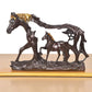 Resin Horse with Baby Horse showpiece (Height 8.5 Inch)