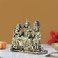 Bronze Shiv Parivar Shiva Family Idol Family for Home Decor Mandir Pooja Showpiece (Height 4 Inch)