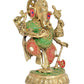 Brass Lord Dancing Ganesha Murti - Religious Statue for Home Office Mandir Temple Decor (Height 9.5 Inch)