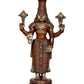 Brass Lord Tirupati Bala Ji Idol Statue Home Temple Office Figurine Showpiece Multicolour (Height 17.5 Inch)