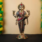 Dhanvantari Statue | Lord Brass Dhanwantri With Stone Work | God of Ayurveda | Hindu God of Medicine | Physician of the Gods & Doctors 16 inches