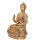 Brass Gautam Buddha Statue in Blessing Pose for Home Decor Temple | Height : 14 inches