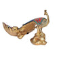 Peacock Brass Handmade Showpiece Idol Figurine Sculpture for Home Decoration, Height 7 Inch